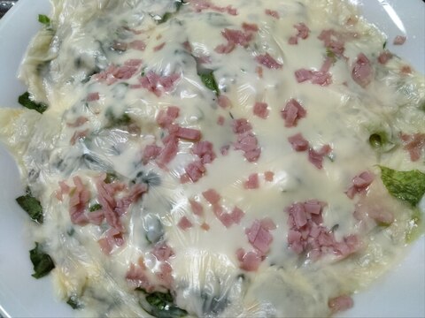 サニーレタス ご飯のベーコン入り海老ドリア